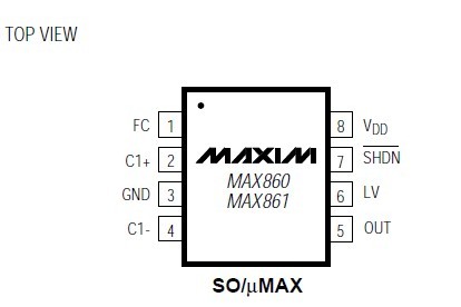 MAX860ISA+T Pin Configuration