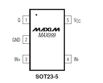 MAX999EUK+T Pin Configurations