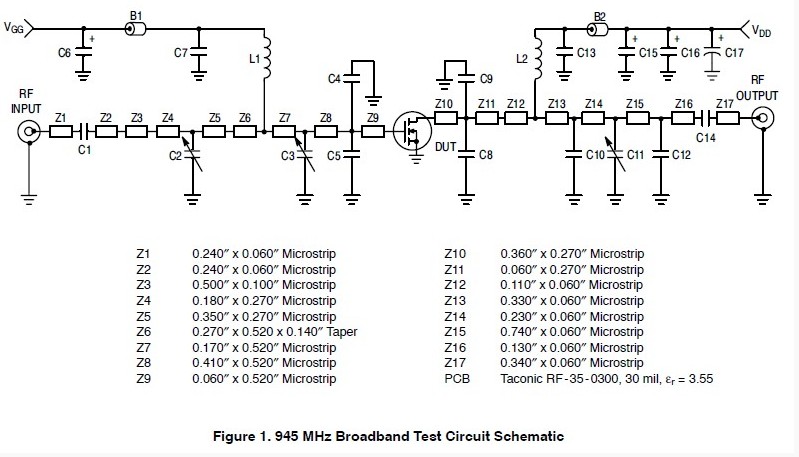 MRF9060L test circuit