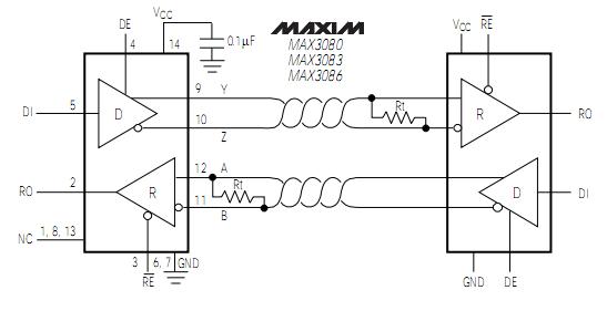 MAX3080EPD circuit diagram