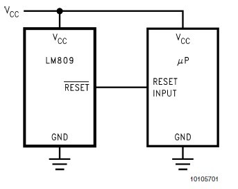 LM809M3-2.45/NOPB Typical Application Circuit