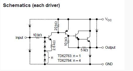 TD62783AFG schematic diagram