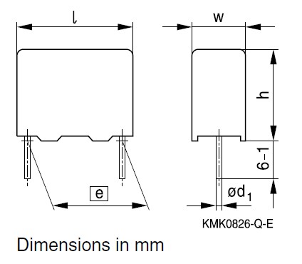 B32923C105K dimensions