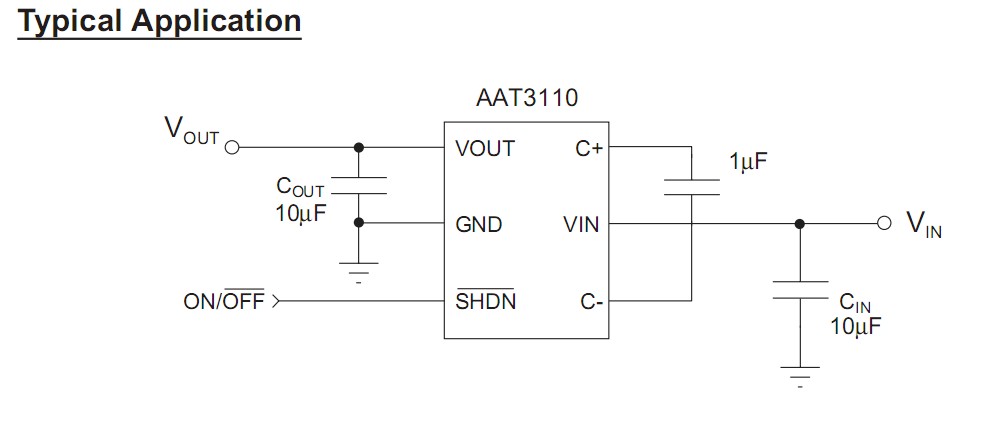 AAT3110IGU-4.5 typical application diagram