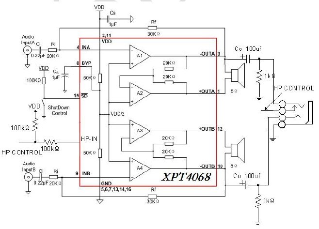XPT4068 circuit