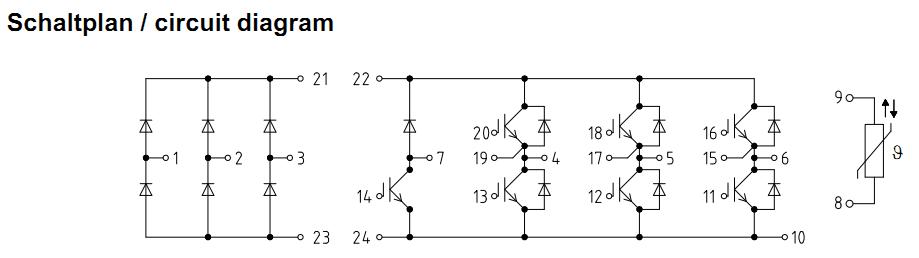 FP50R12KT3 circuit diagram