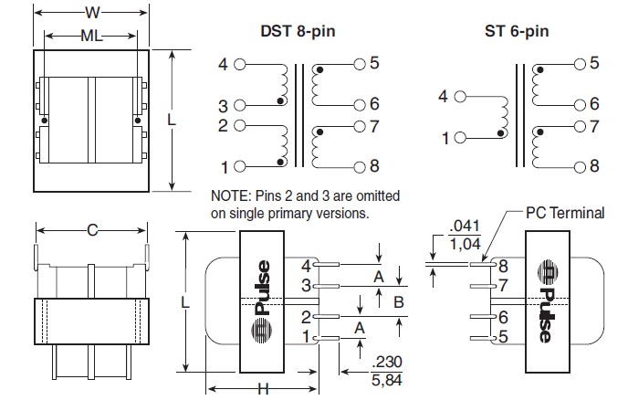 ST4202T-R dimensions