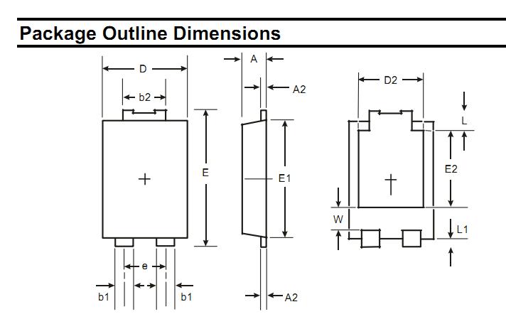 SBR8U60P5-13 package outline dimensions