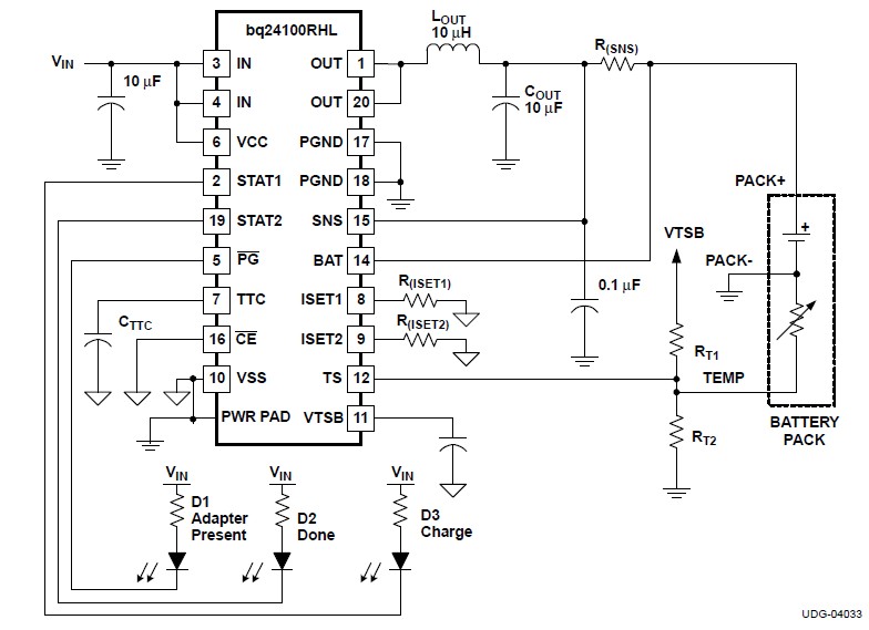 BQ24100RHLR diagram