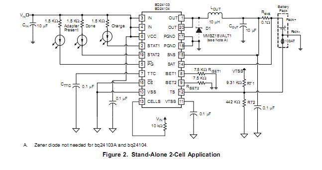 BQ24103ARHLR circuit diagram