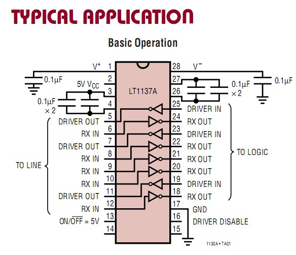 LT1136ACSW typical application