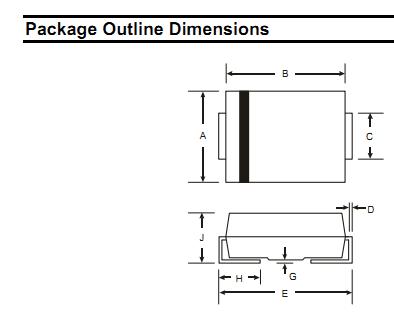 US1J-13-F package outline dimension