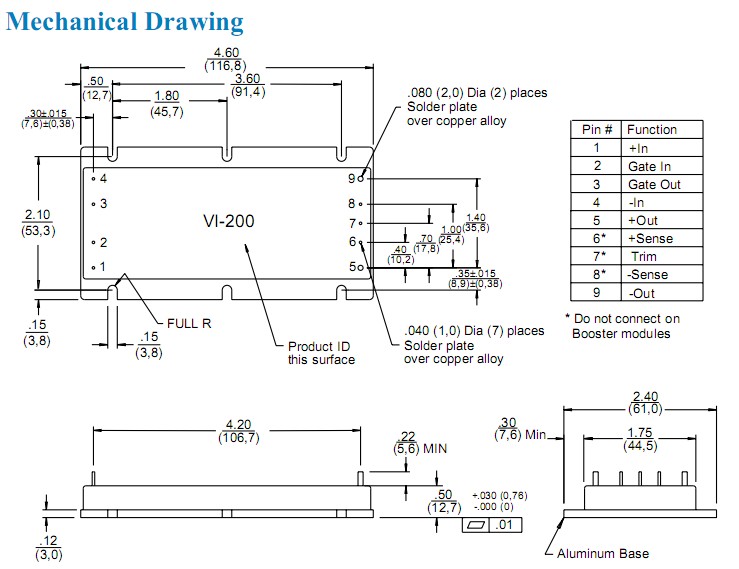 VI-27L-IX mechanical drawing