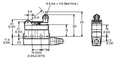 SHL-W255 package dimensions