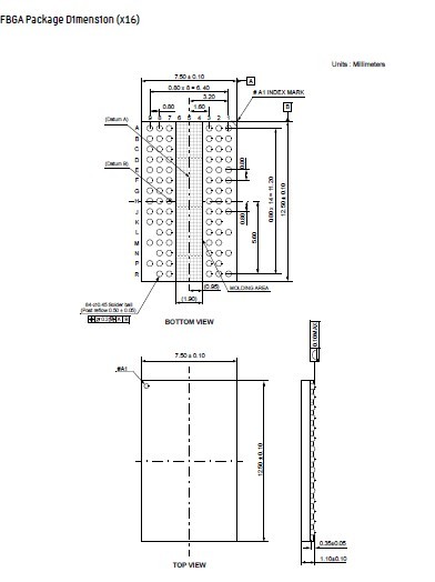 K4T1G164QE-HCF7 Package Dimension