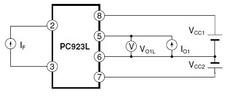 PC923L0NSZ0F Test Circuit