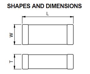 C3216X7R1H105KT000N shapes and dimensions