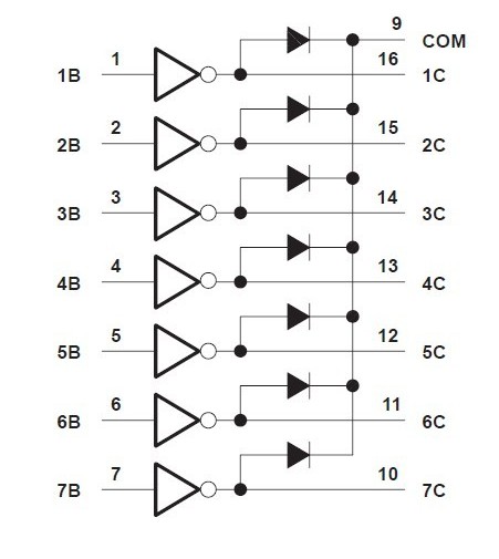 ULN2003AG diagram