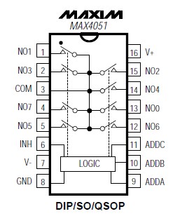 MAX4051ESE+T diagram