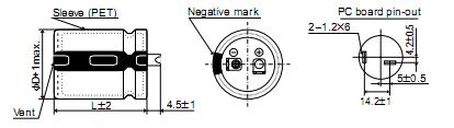 EKMM221VSN221MQ20S package dimensions