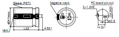 EKMM201VSN331MQ25S package dimensions