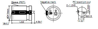 EKMM181VSN122MR40S package dimensions