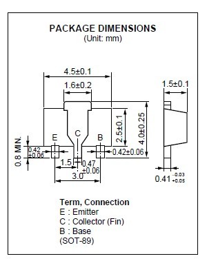 2SC3357-T1 package dimension