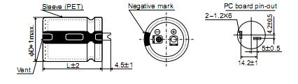 EKMM161VSN331MN30S package dimensions