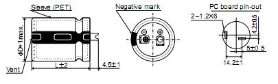 EKMM161VSN471MR20S package dimensions
