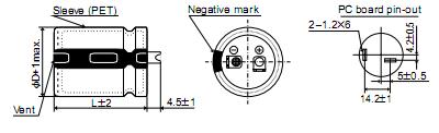EKMM351VSN181MQ30S package dimensions
