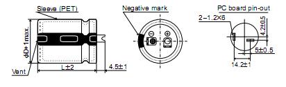 EKMM251VSN271MQ25S package dimensions