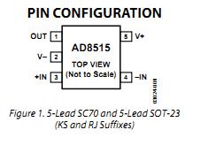 AD8515ARTZ-REEL7 pin configuration