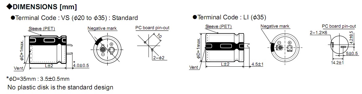 EKMM201VSN151MN25S dimensions
