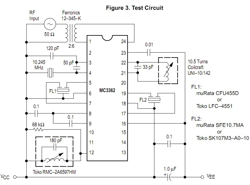MC3362P test circuit