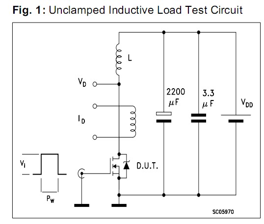 P5NK50ZFP test circuit