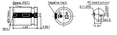 EKMM201VSN821MA25S package dimensions