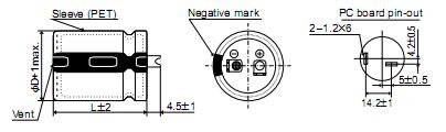 EKMM181VSN681MA25S package dimensions