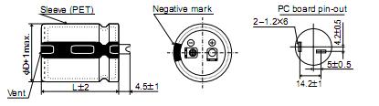 EKMM161VSN561MN40S package dimensions