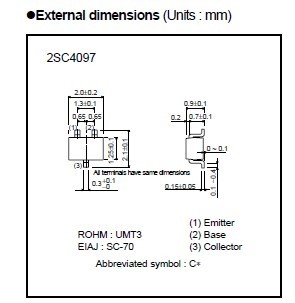 2SC4097T106R External dimensions