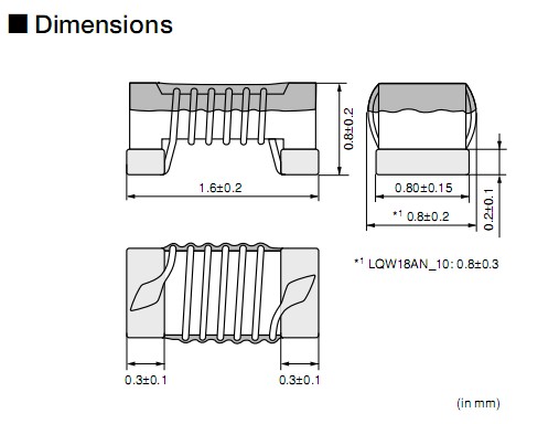 LQW18ANR10G00D dimensions