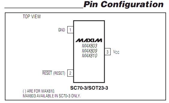 MAX810LEUR pin configuration