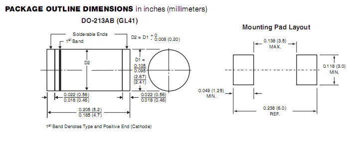 EGL41G-E3/96 package dimensions