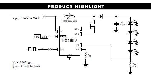 LX1992 application diagram