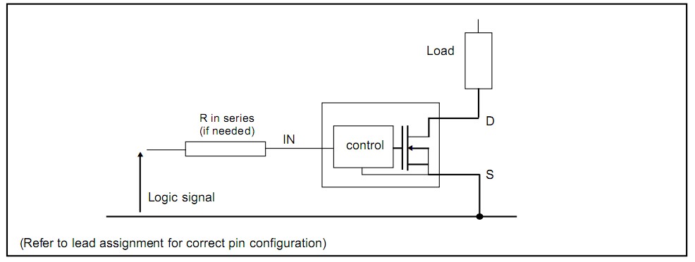 IPS022G typical connection