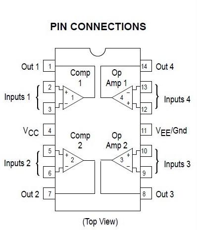 MC3405L pin connection