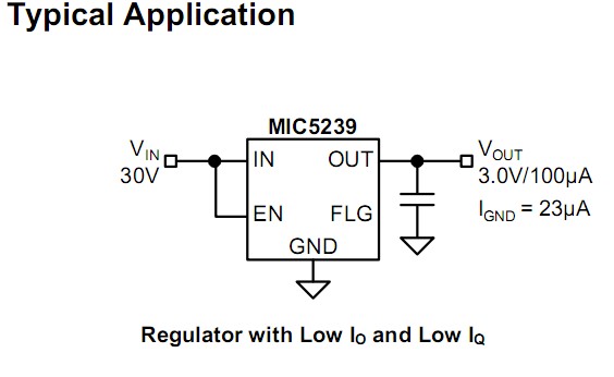 MIC5239-5.0YS typical application