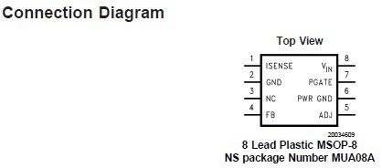 LM3485MM Connection Diagram
