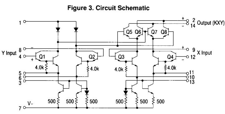 MC1495L schematic circuit diagram