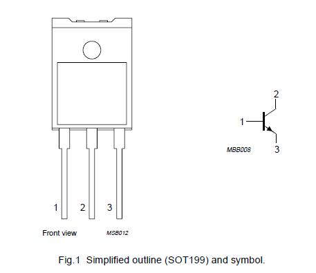 BUW13AF Simplified outline and symbol