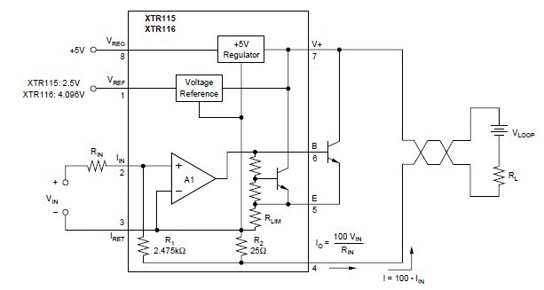 XTR116UA/2K5E4 circuit